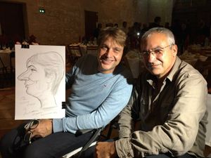 Laurent Malard caricature Didier Gustin, Saint Emilion (33330)