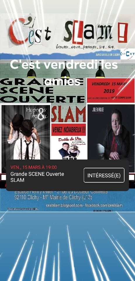 drôle de vie à paris de julien rouge ventriloque sur la scène c slam
