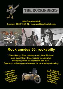 Rockinbirds, groupe de rockabilly, rock années 50