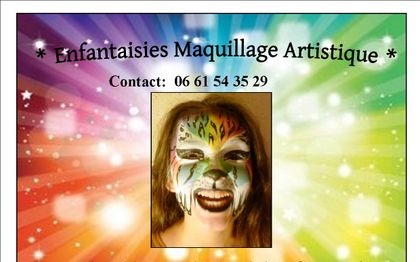 Photo de ENFANTAISIES  MAQUILLAGE  ARTISTIQUE  Tours Angers Poitiers Le Mans 
