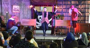 Spectacle de magie L explorateur, un spectacle pour enfants et adultes présenté par  Sébastien ladruze et Alice Fourmy dans l'Yonne 89, en Seine et marne 77, L'aube 10, Saône et Loire 71, cote d'or 21, Nièvre 58, Loiret, les Yvelines 78, Essonne 91, val de marne 94