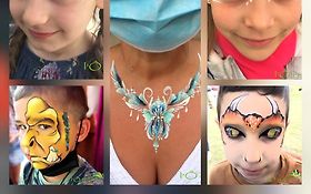 Photo de l'Ô colorée Maquilleuse d'Animation Stand maquillage enfant Sud-Ouest