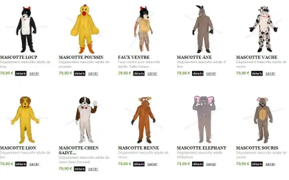 Photo de Mascottes-Animaux.com - Vente de déguisements et de mascottes
