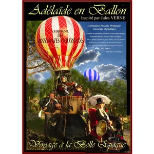 Adelaide en ballon et la montgolfière de rue