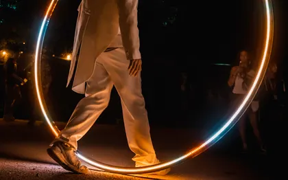 Photo de Spectacle de Feu et Lumière, Echasses, magie Nikolight / Pully Suisse
