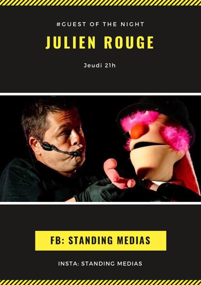 julien rouge le ventriloque chez standing media