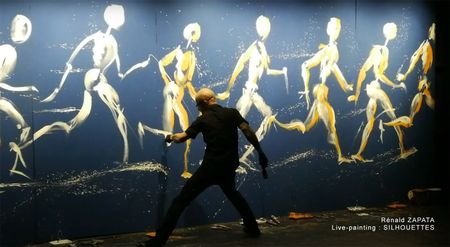 Rénald ZAPATA, peintre performer, France et international