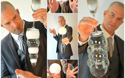 Photo de Bulles Géantes : Artiste bubble blower / BRETAGNE